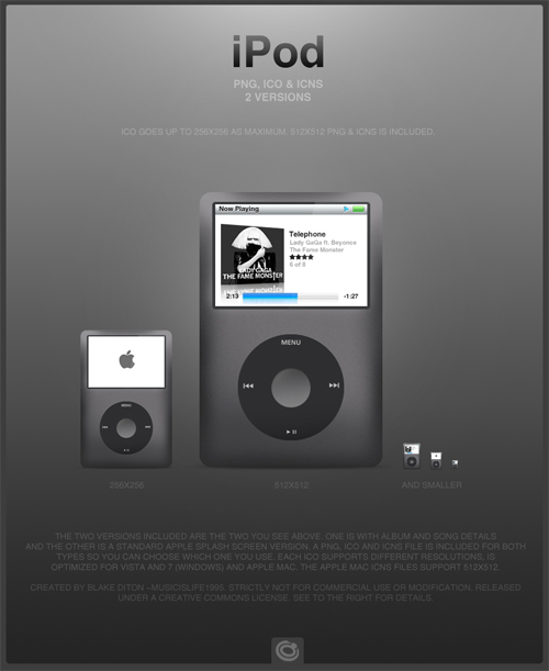 iPod Classic Icon by musicislife1995 Recopilación de Increíbles iconos de Gadgets