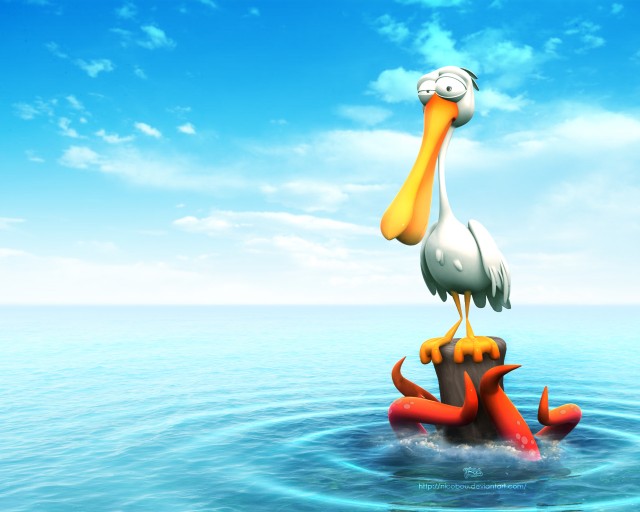 Pelican 640x512 20 fabulosos wallpapers 3D