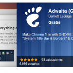 Adwaita: el tema para que Google Chrome combine perfectamente con Gnome 3