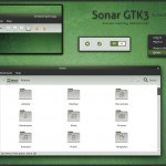 Sonar para Gnome 3: tema básico de OpenSUSE en azul o verde