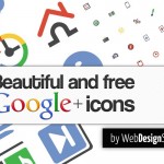 204 iconos basados en el estilo y diseño de Google Plus